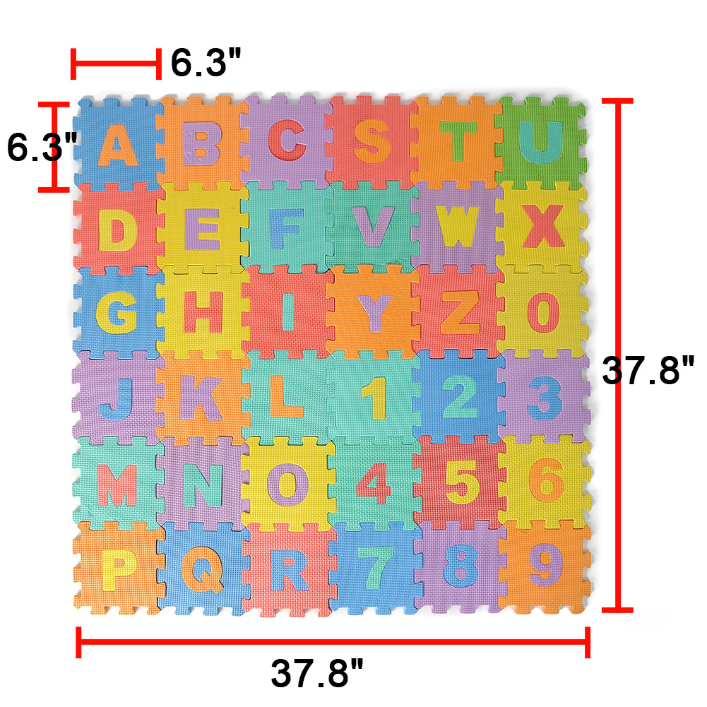 Foam Floor Alphabet And Number Puzzle Mat 28 Images 36pc