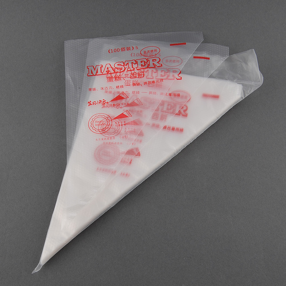 Disposable Cake Pastry Decorating Plastic Icing Piping Bag ...