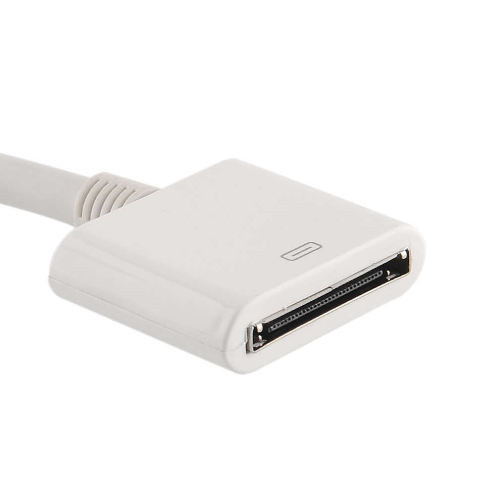 New Black/White 30PIN Dock Extender ADAPTER Cable Cord For Apple