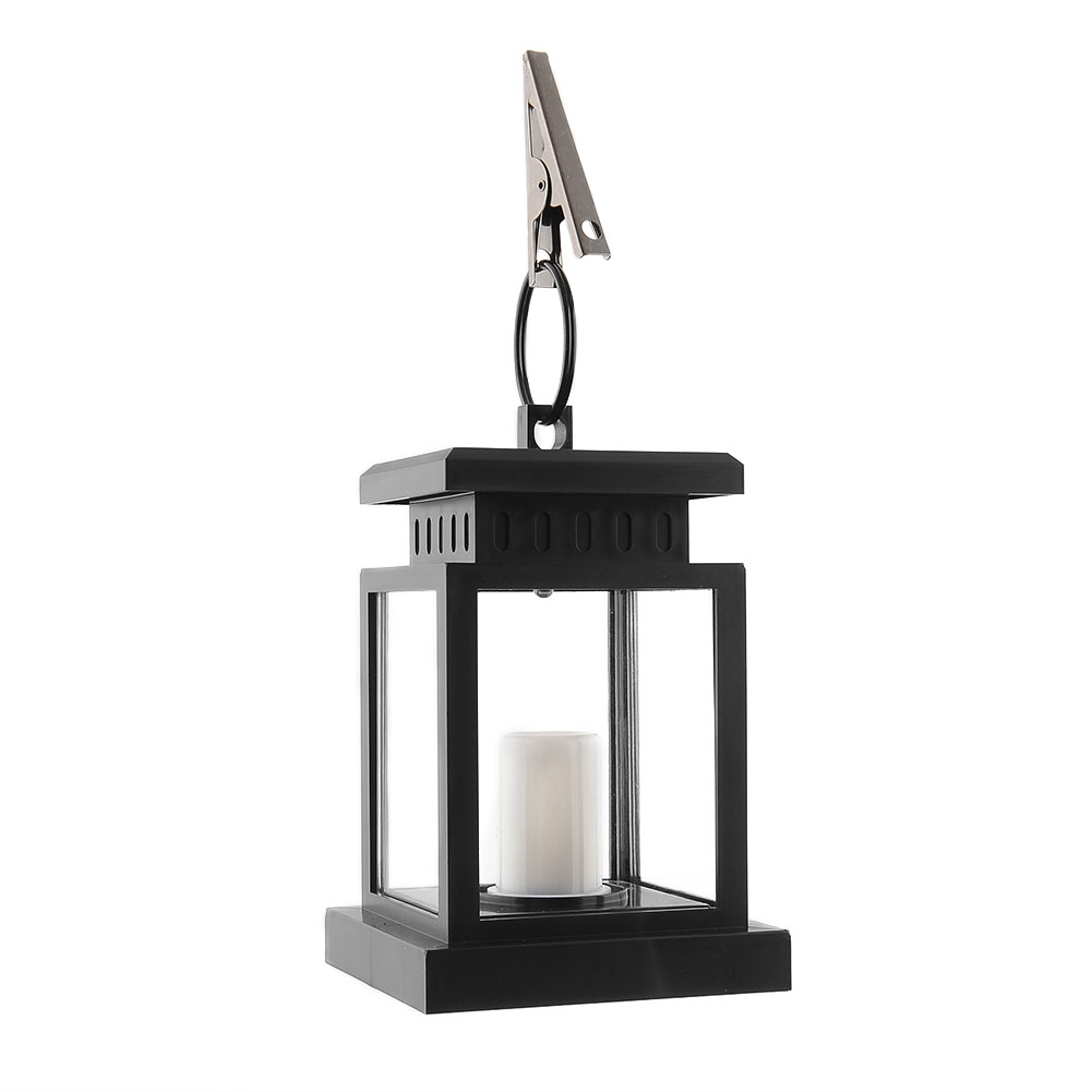 Outdoor Candle Lantern Solar Powered LED Garden Wall Umbrella Lantern Light eBay