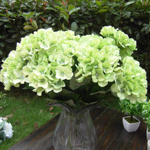  Flower Bunch Bouquet Home Wedding Garden Floral Decor Hydrangea  eBay