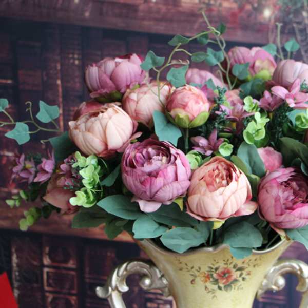 Artificial Peony Silk Flowers Bridal Hydrangea Decor DIY Flower Arrangement eBay