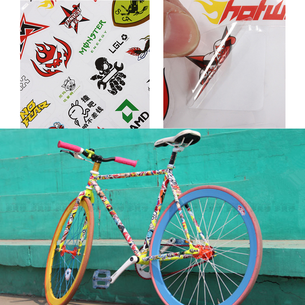 Cycling Bicycle Vehicle Scrapbook Sticker BMX MTB Road Bike Decal