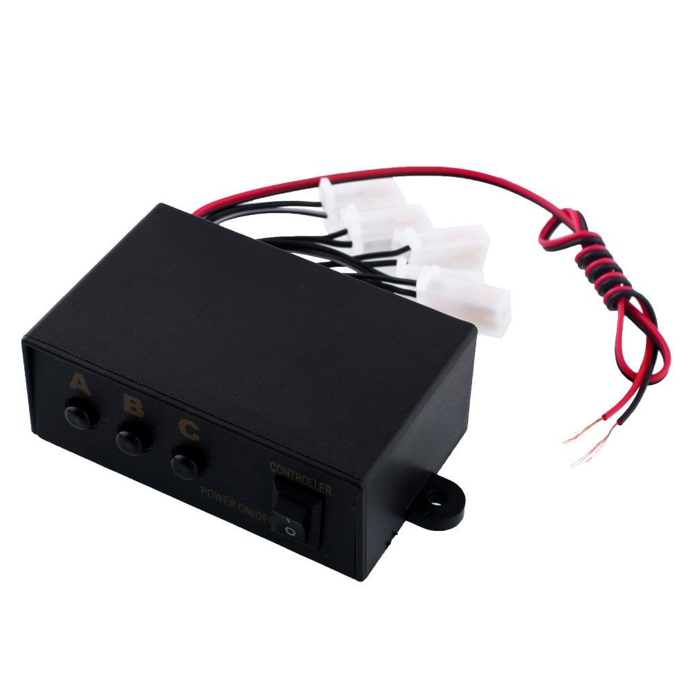 6 Ways LED Strobe Flash Light Lamp Emergency Flashing Controller Box