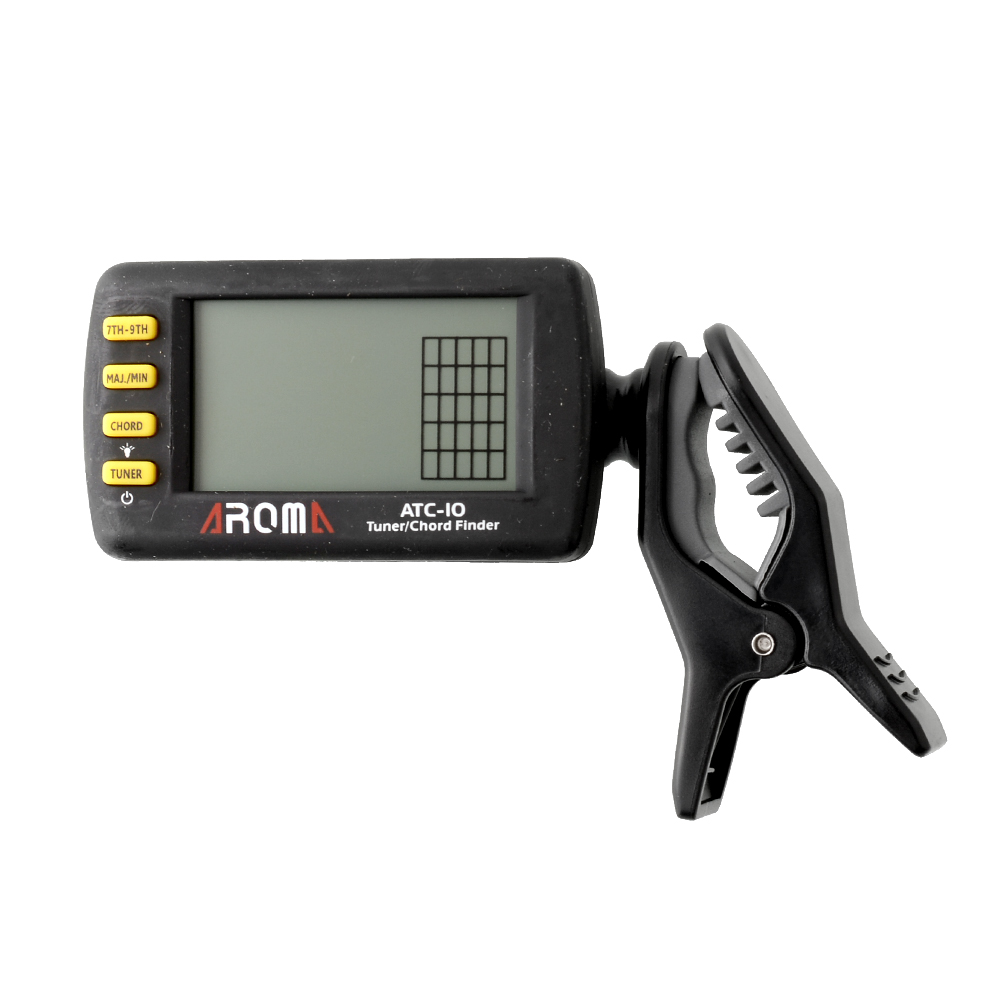 Clip On Guitar Bass Chromatic Tuner Digital Acoustic Electric ATC10