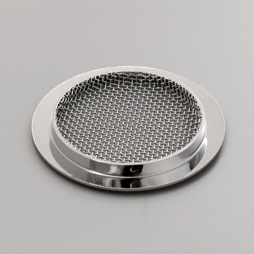 Chrome Iron Guitar Resonator Screen Music Speaker Grille Sound Hole