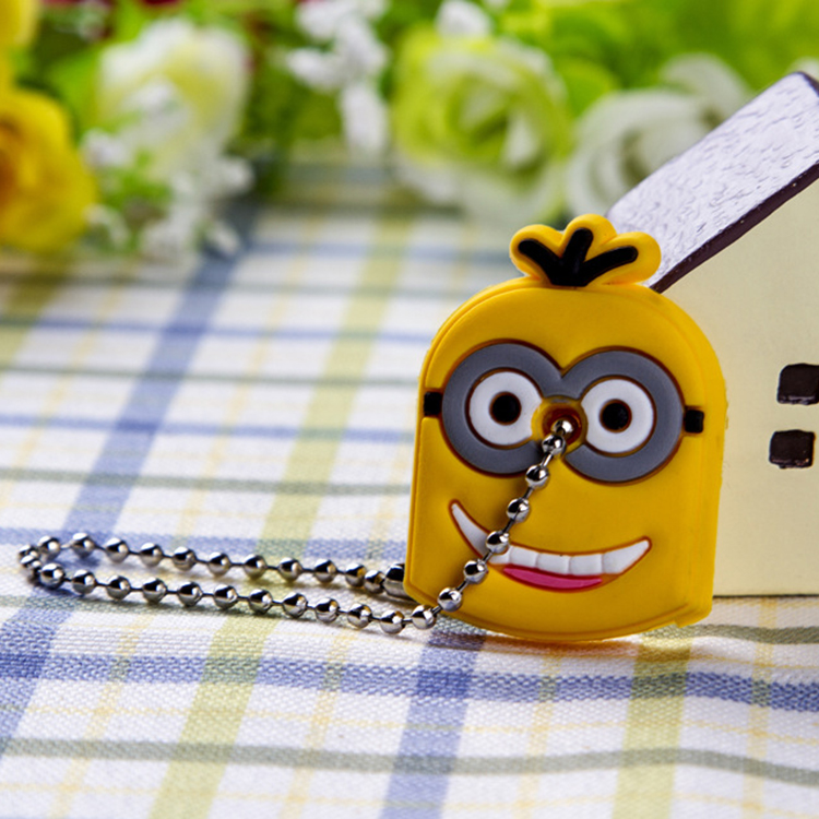 Kawaii Animal Silicone Key Caps Head Covers Keychain Case Novelty