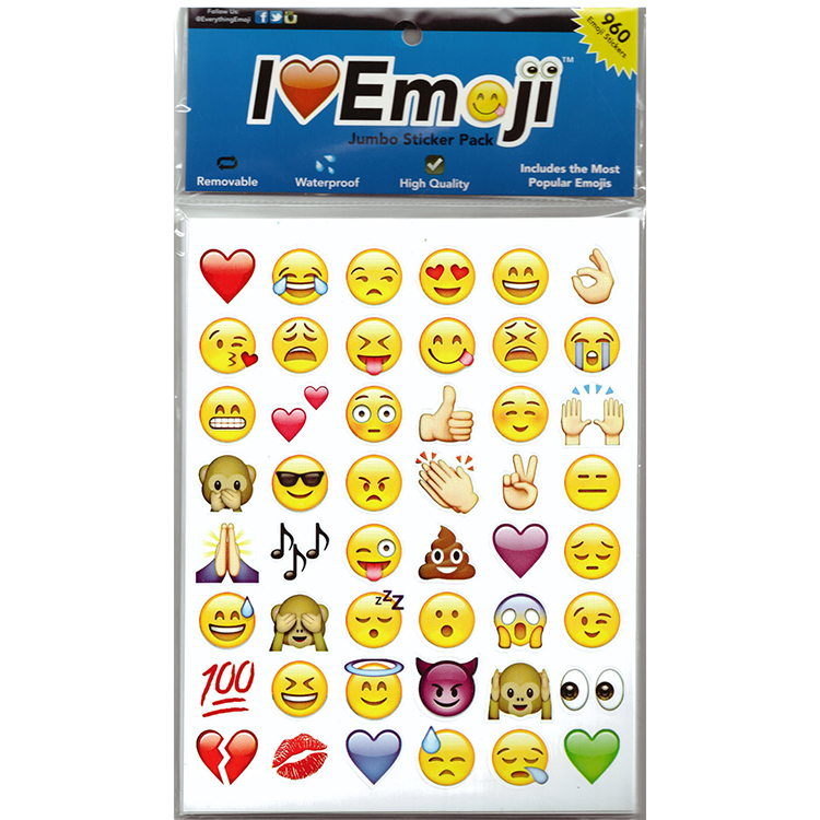 Cute Lovely 48 Die Cut Emoji Smile Vinyl Sticker for Phone Tablet