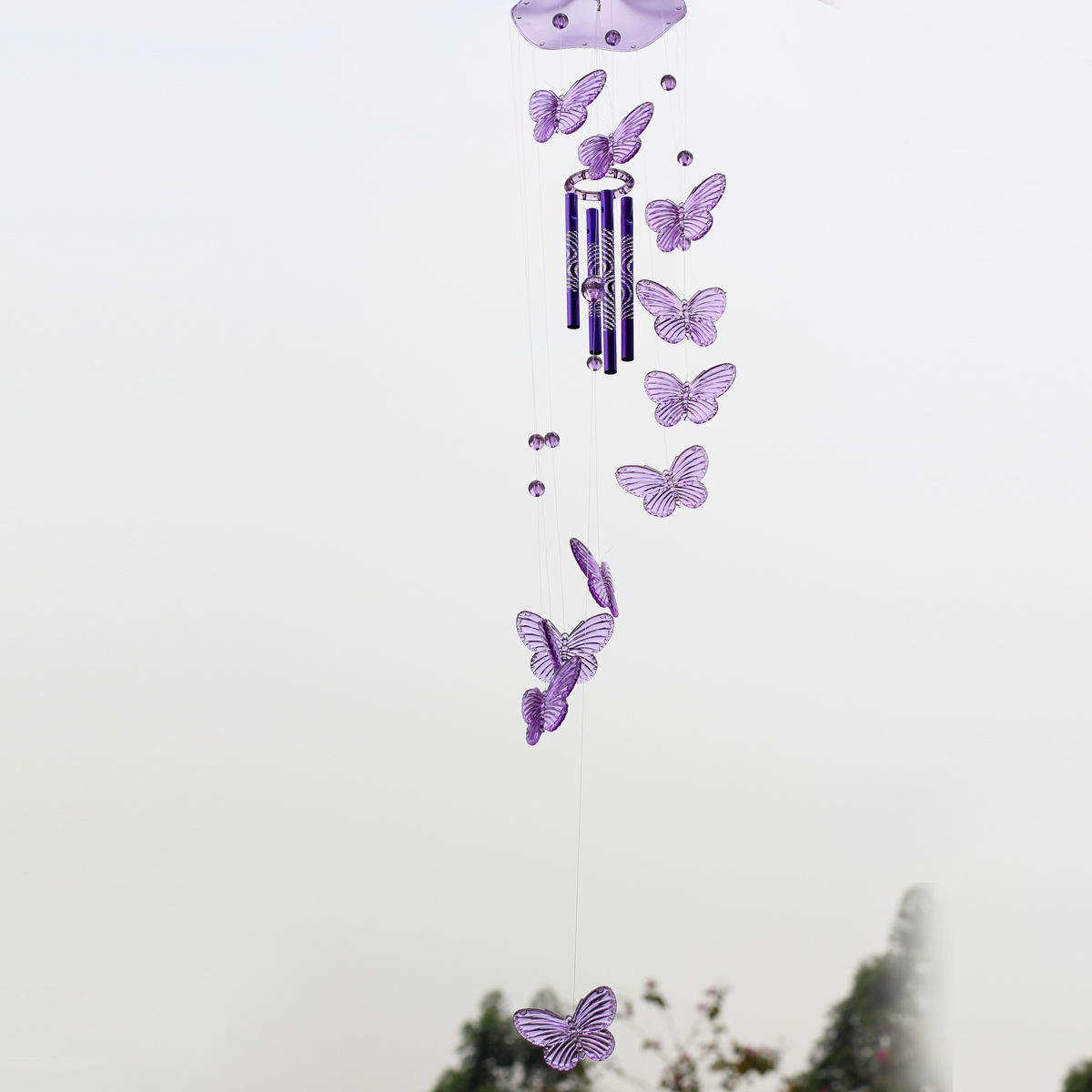 Crystal Erfly Wind Chime Bell Ornament Yard Garden Living Wind Chimes Ing Bringing Great Sound And Pleasing Self Cultivation Hanging Can Bless His Family Safe Healthy Happy