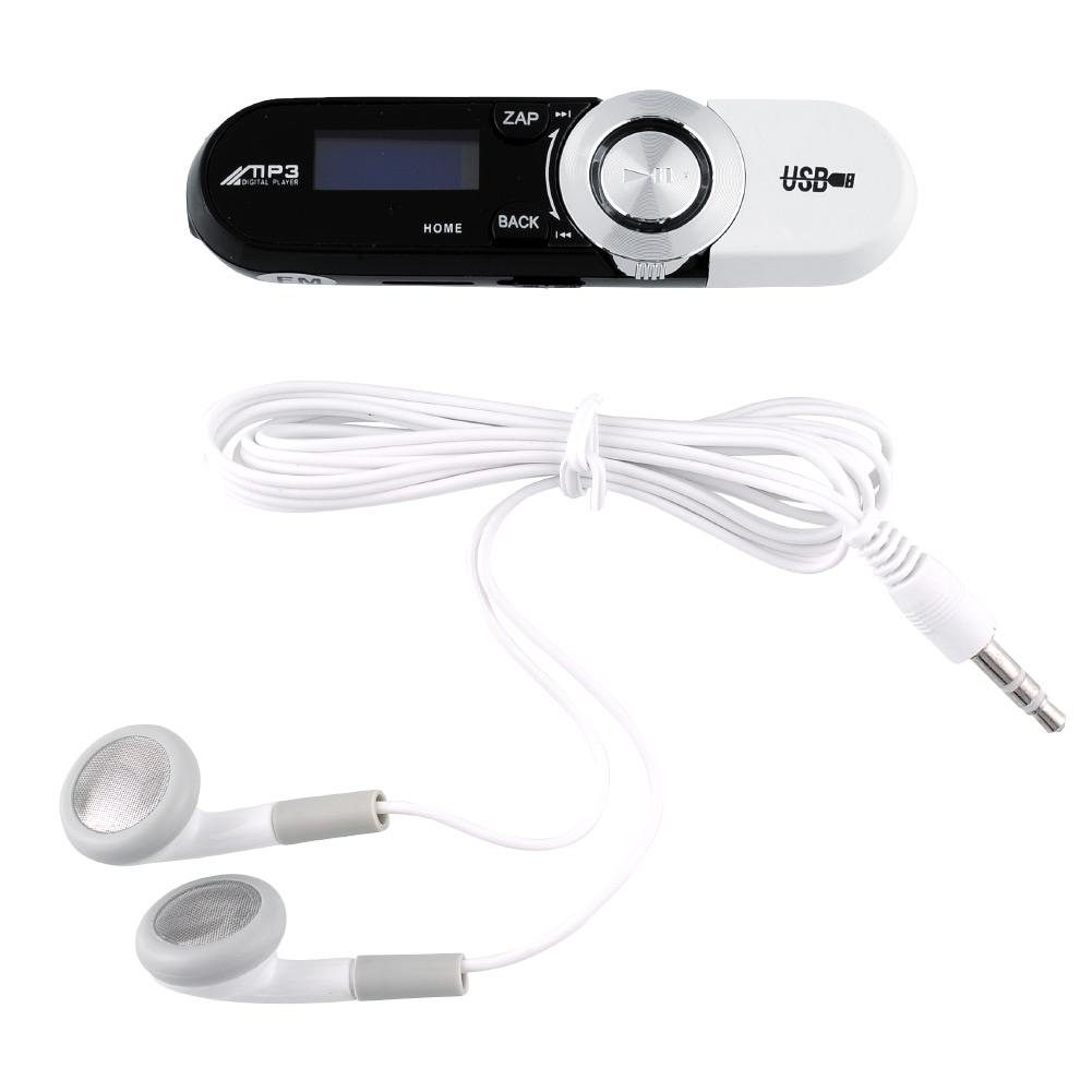 USB LCD Screen Flash Drive 16GB TF card Slot MP3 Player Music FM Radio