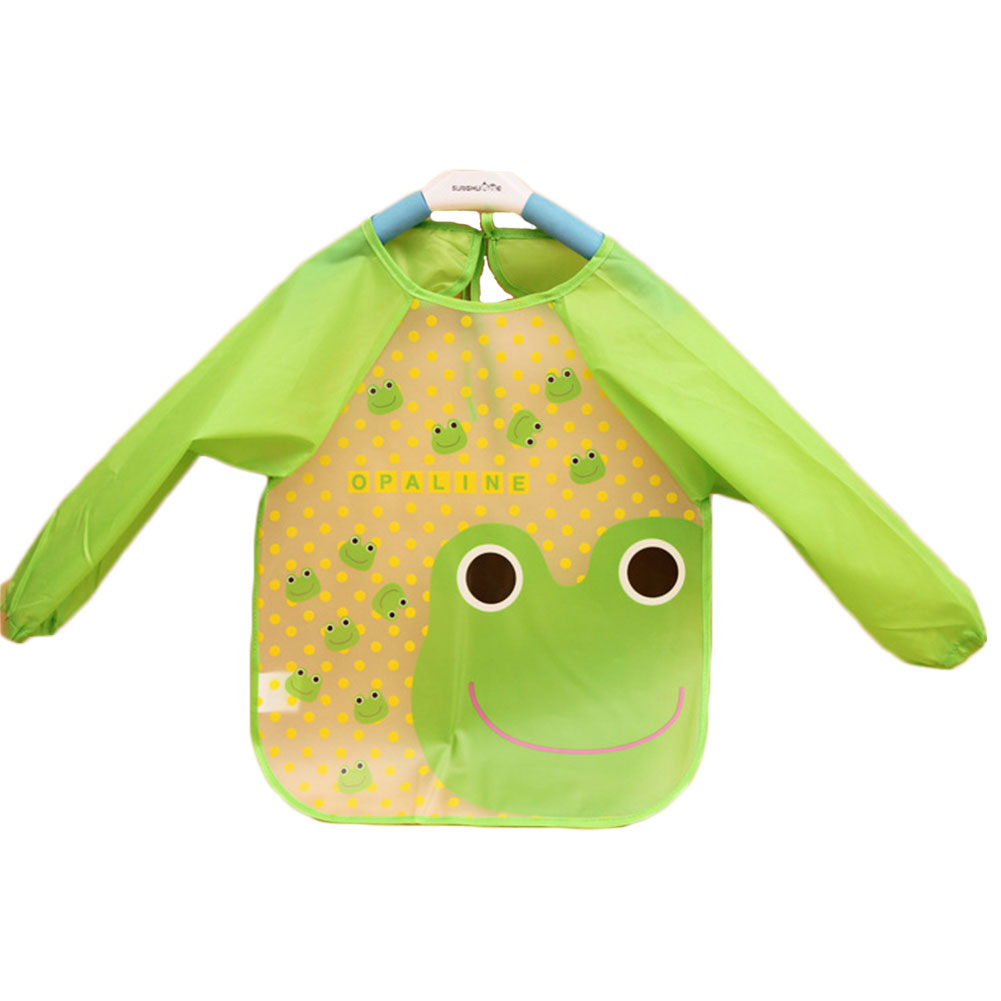 Cute Cartoon Baby Toddler Waterproof Kids Feeding Eating Smock Bib