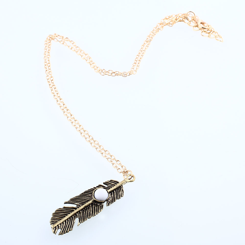 vintage feather tassel necklace pendant chain turquoise gold boho ebay vintage feather tassel necklace pendant chain turquoise gold boho ebay