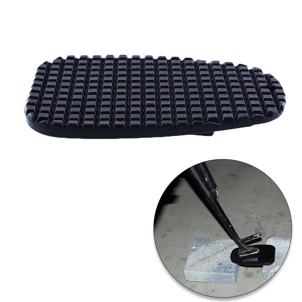 Black Motorcycle Plastic Kickstand Stand Pad Plate For Yamaha Honda
