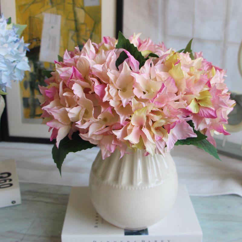 6 Head Artificial Silk Flower Leaf Floral Desk Home Decor Wedding DIY