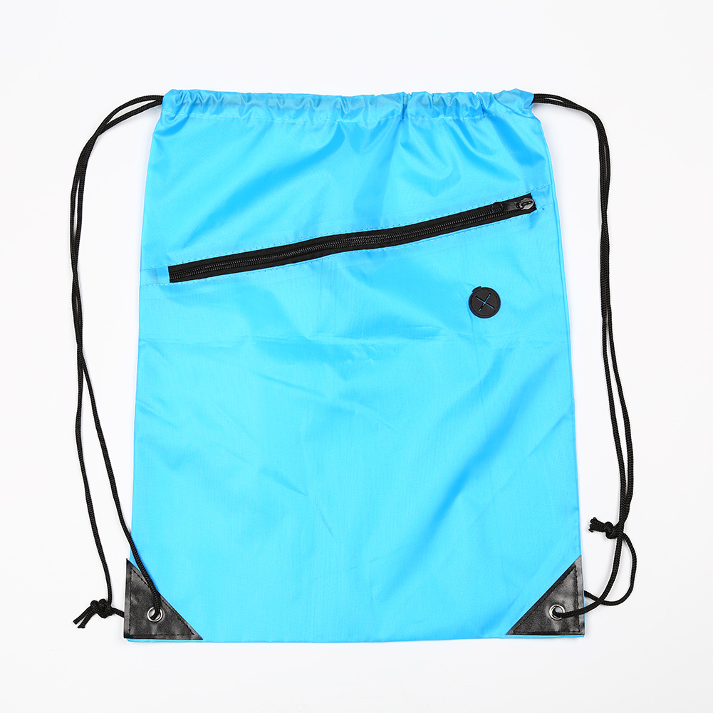 Drawstrings Backpack Tote Bag Drawstring Zipper outdoor travelling unisex