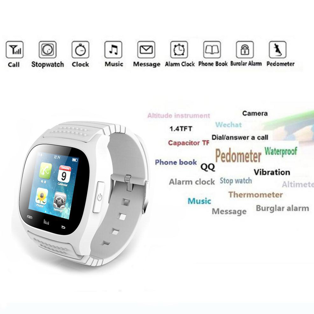 Bluetooth multifunction M26S Smart Wrist Watch Phone For IOS Android