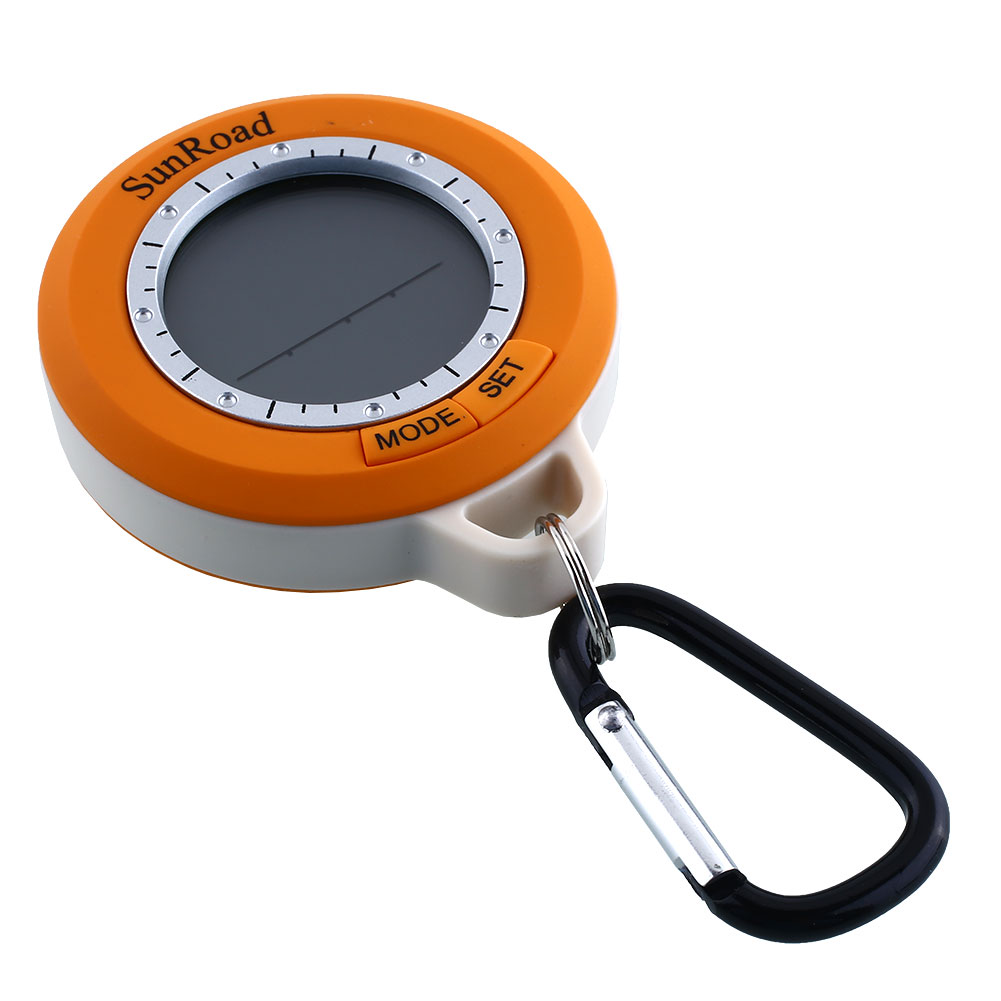 Mini SR108S LCD Pedometer Altimeter Barometer Thermometers Compass Fishing