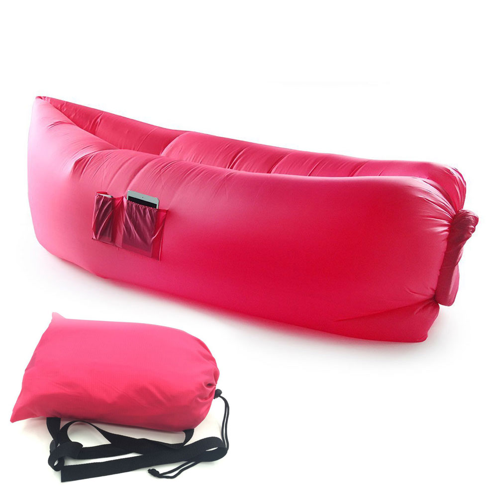 Inflatable Hangout Lounge Chair Air Sofa Bag Outdoor Camping Sleeping