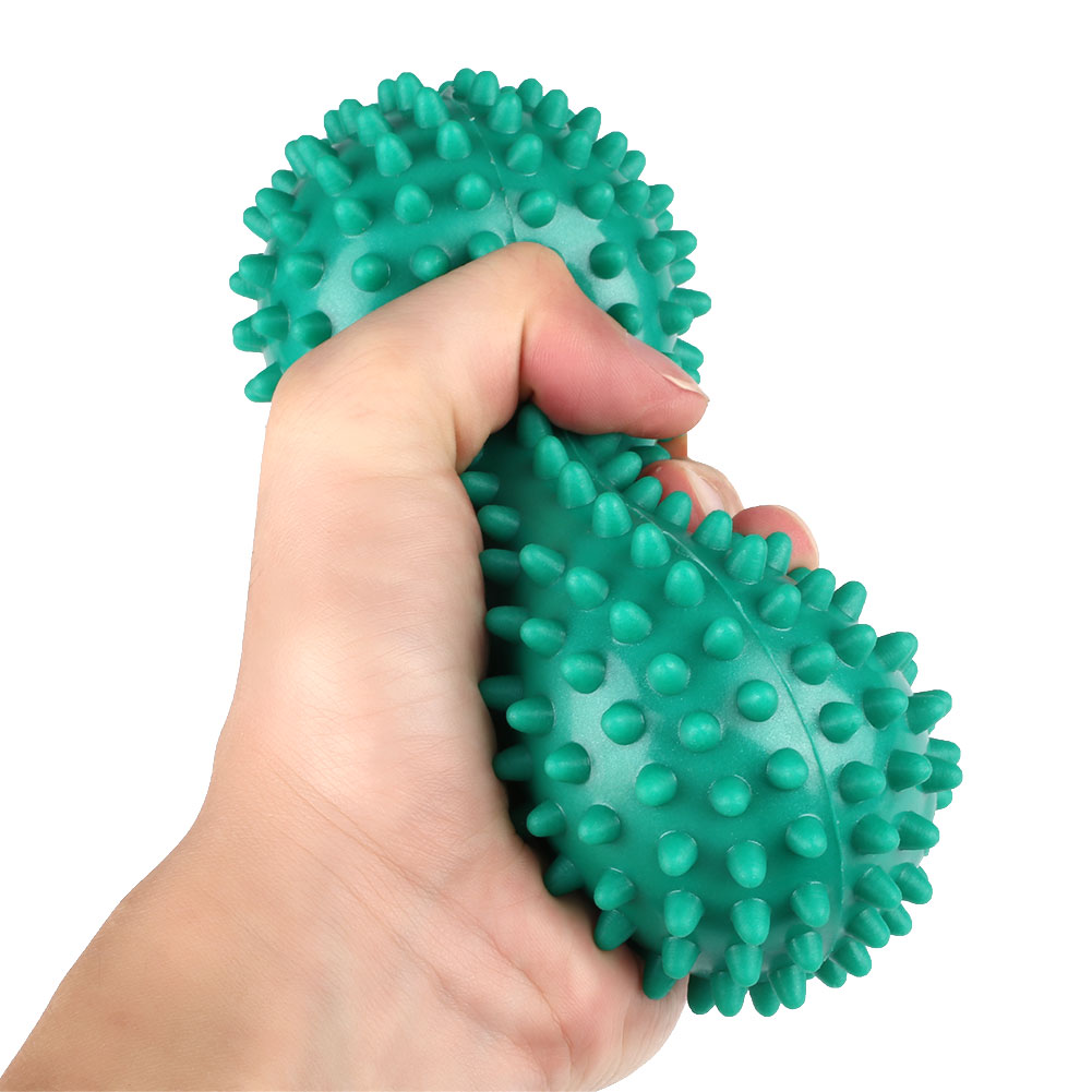 Peanut Shape Spiky Massage Ball Foot Trigger Therapy Stress Relief Massager Ebay