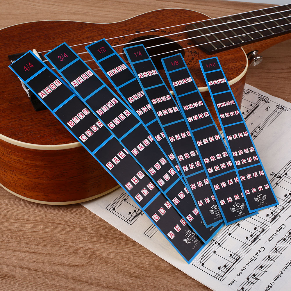 6Pcs Violin Practice Fingerboard Sticker Finger Guide Position Marker