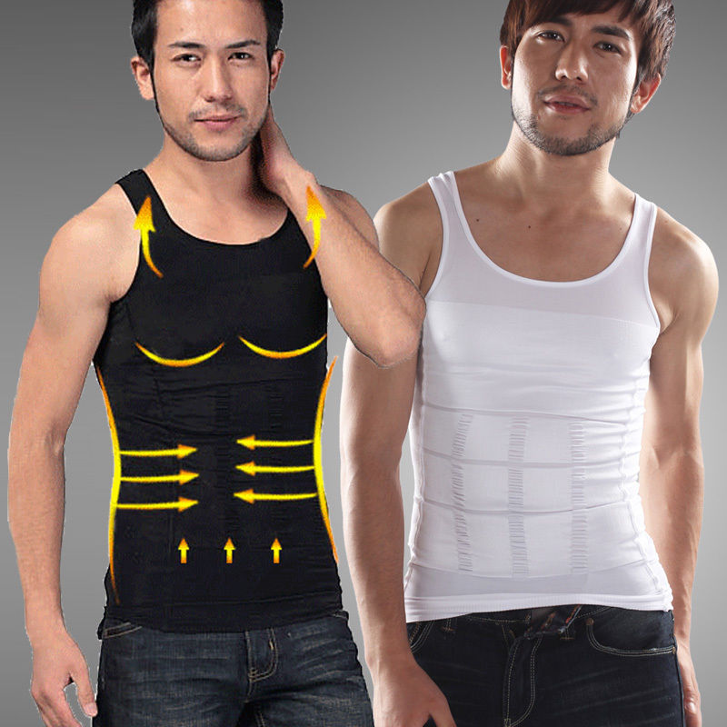 Good Slim Fit Lift Men Slimming Vest Shirt Fatty Undershirt Corset Body