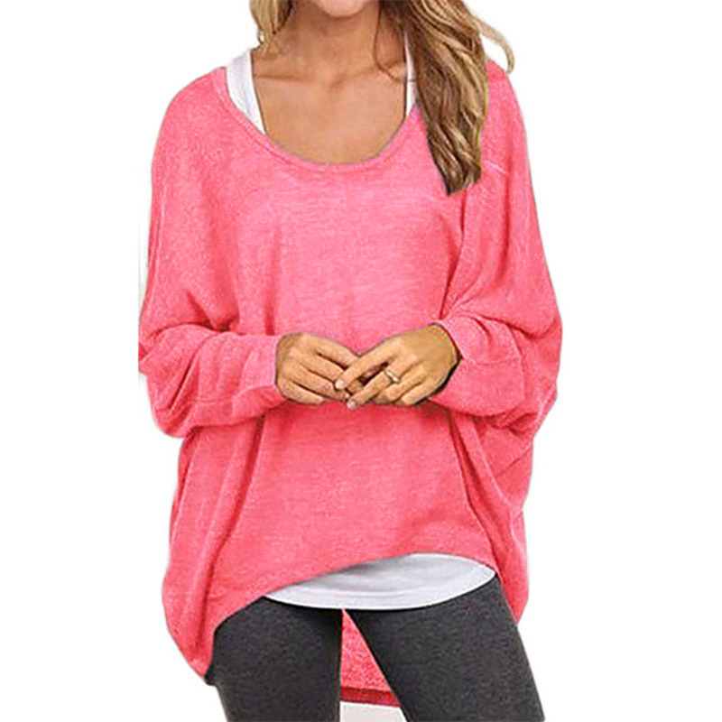 Womens Pullover Sweater Oversized Baggy Loose Jumper Tops Knitwear ...