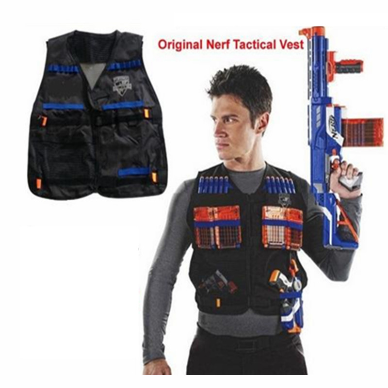 Adjustable Tactical Vest with Storage Pockets for Nerf N-Strike Elite ...