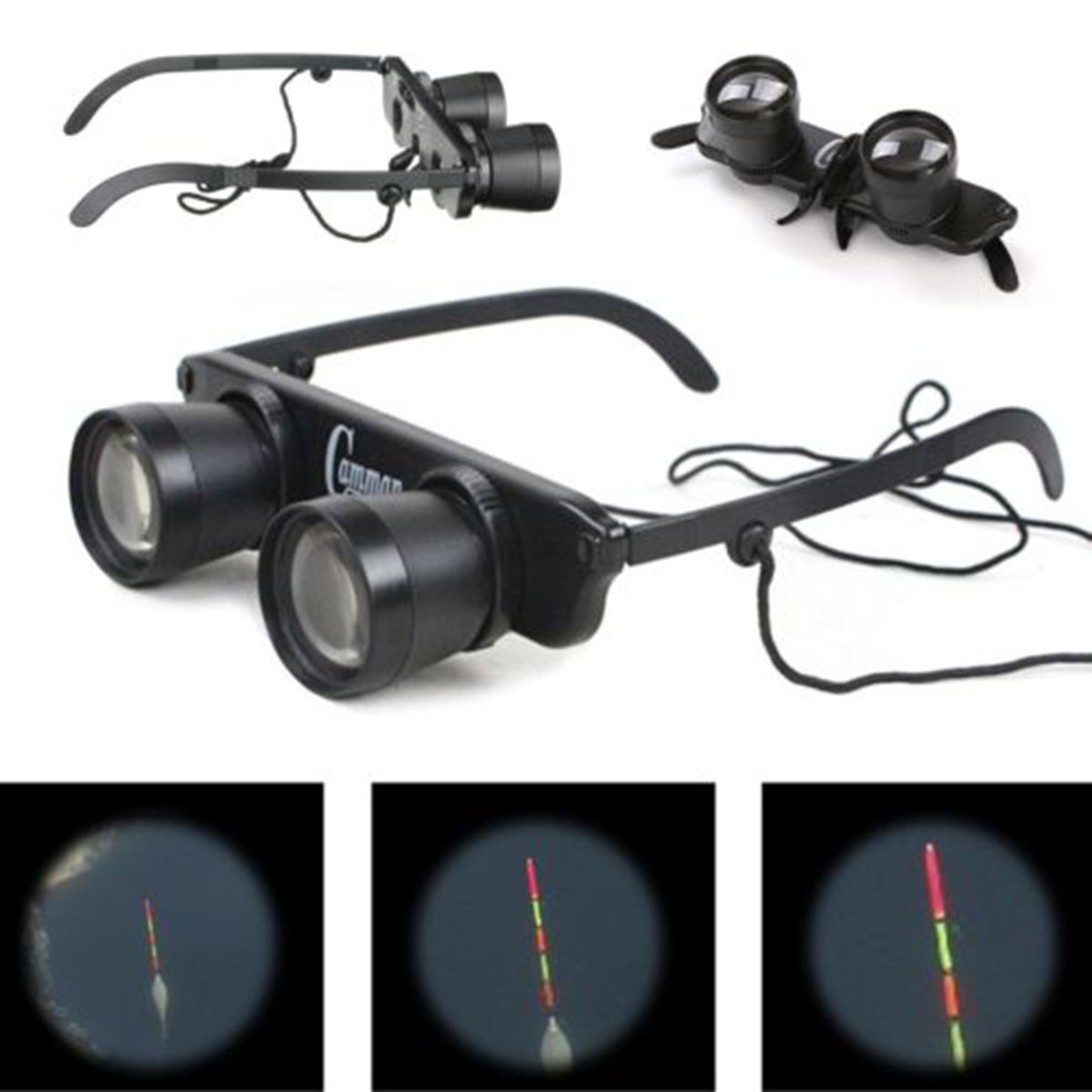 3x28 Glasses Style Telescope Magnifier Fishing Optics Binoculars Hiking